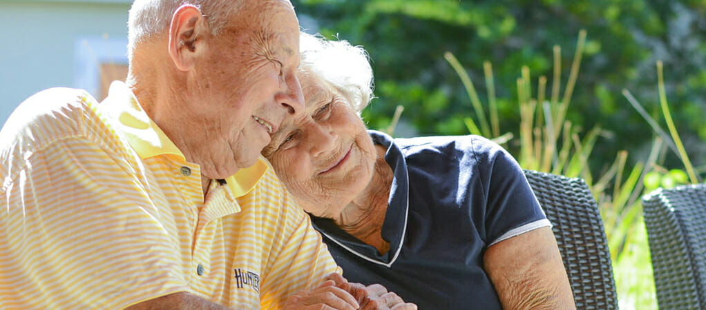 Senior couple enjoying the golden years, MorseLife Memory Care, Dementia