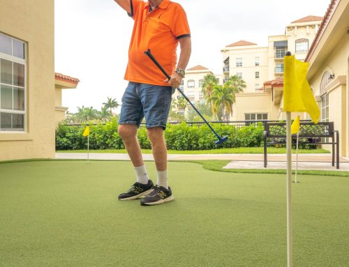 Residents find more fun at MorseLife! New Putting Green in Place for National Senior Health and Fitness Day
